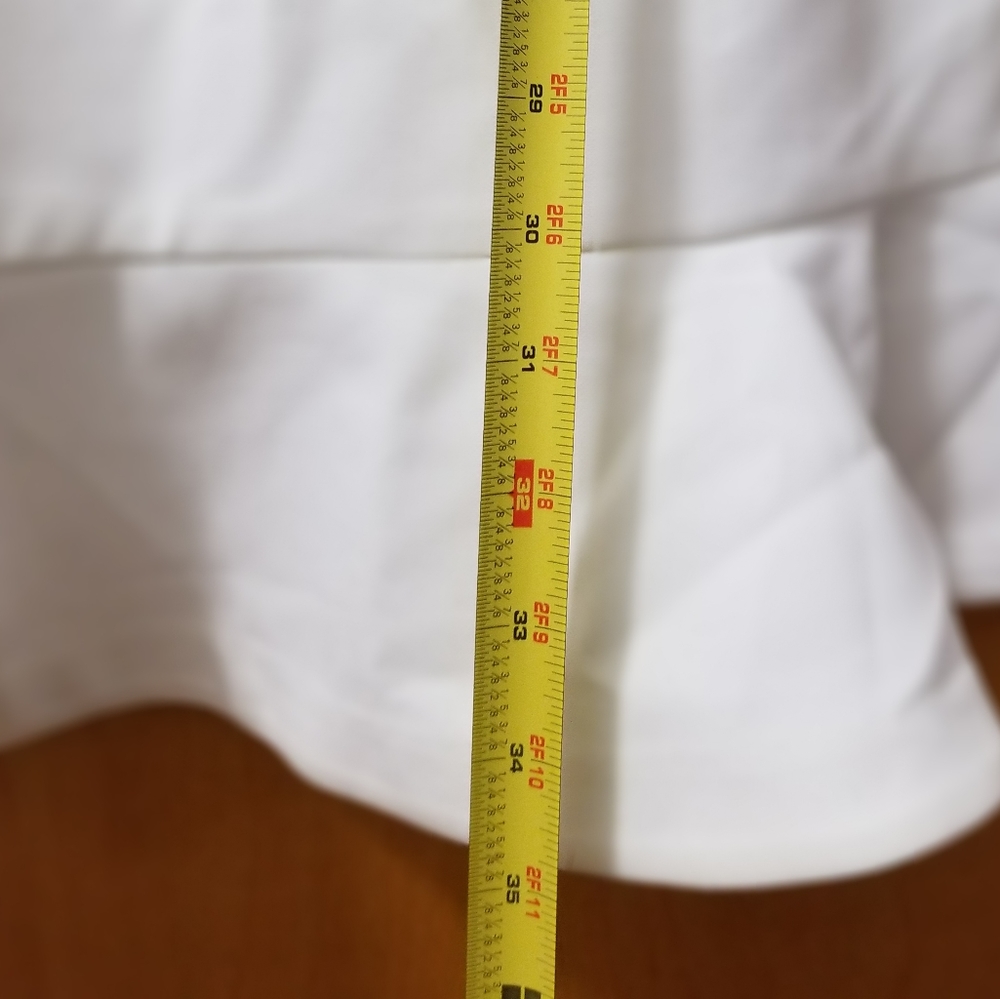 LIKELY WHITE SLEEVELESS BECKETT RUFFLE - Picture 14 of 15